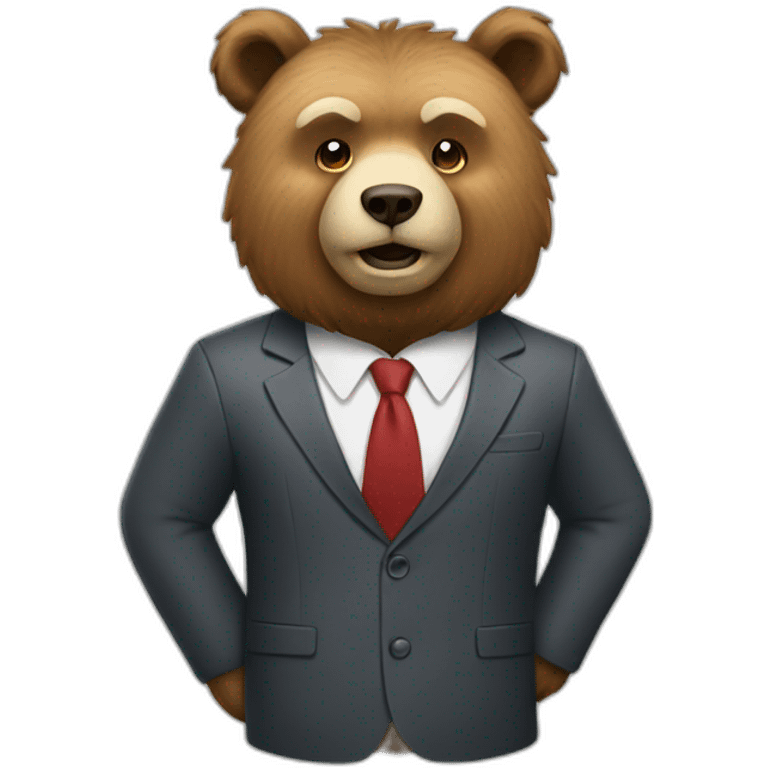 business bear emoji