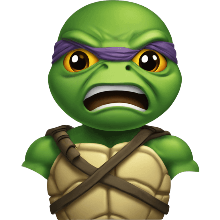 ninja turtle angry emoji