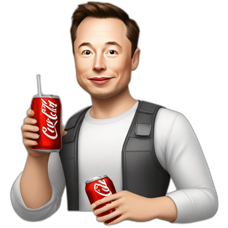 Elon-musk-drink-cocacola emoji