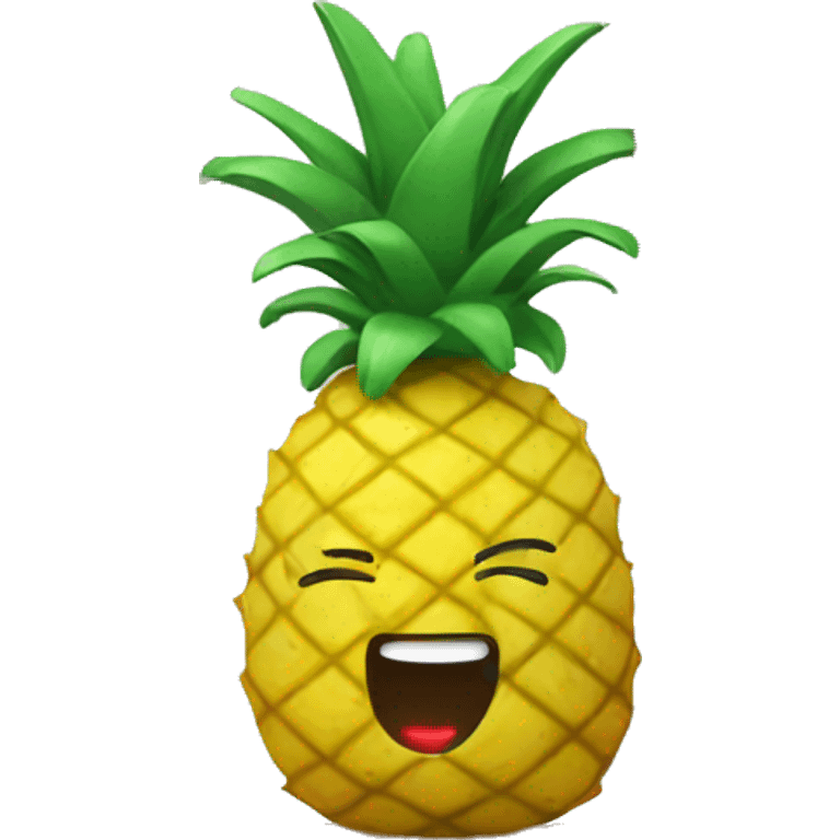 Pineapple on a swing emoji