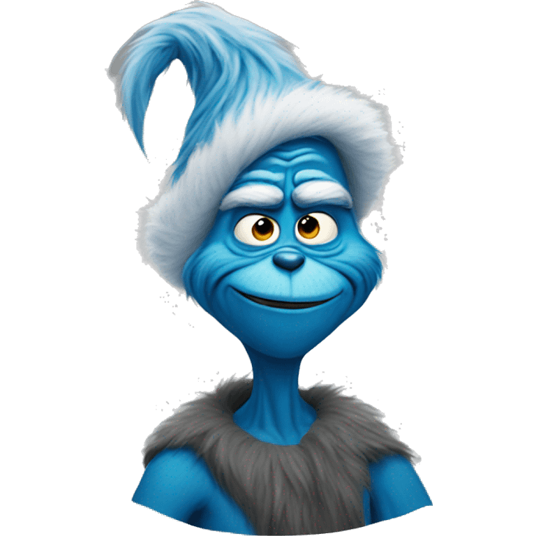 blue grinch emoji