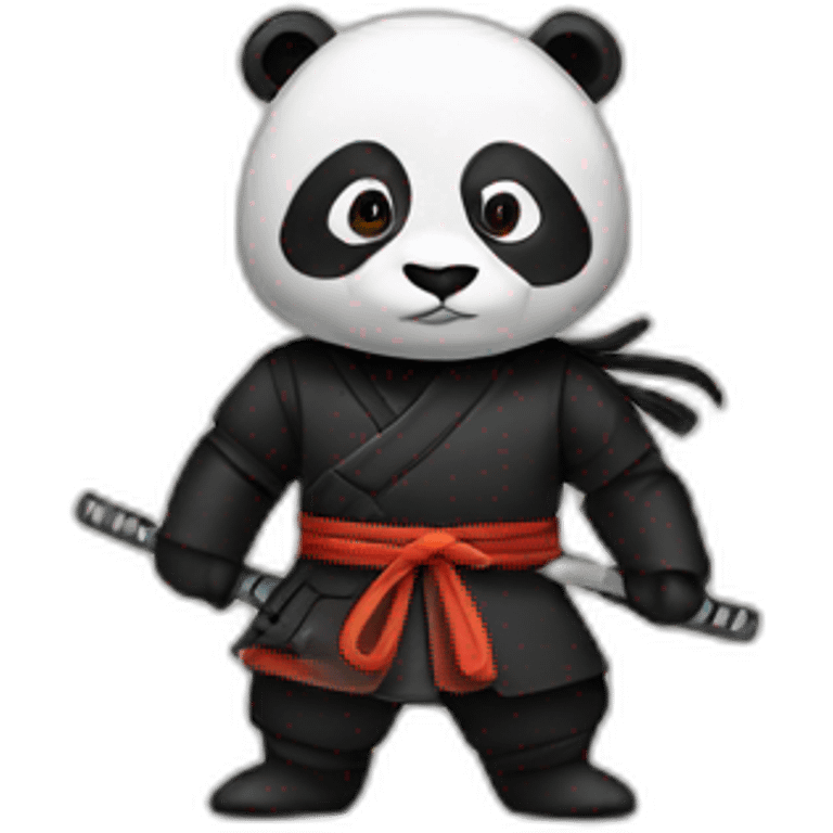 Panda ninja emoji