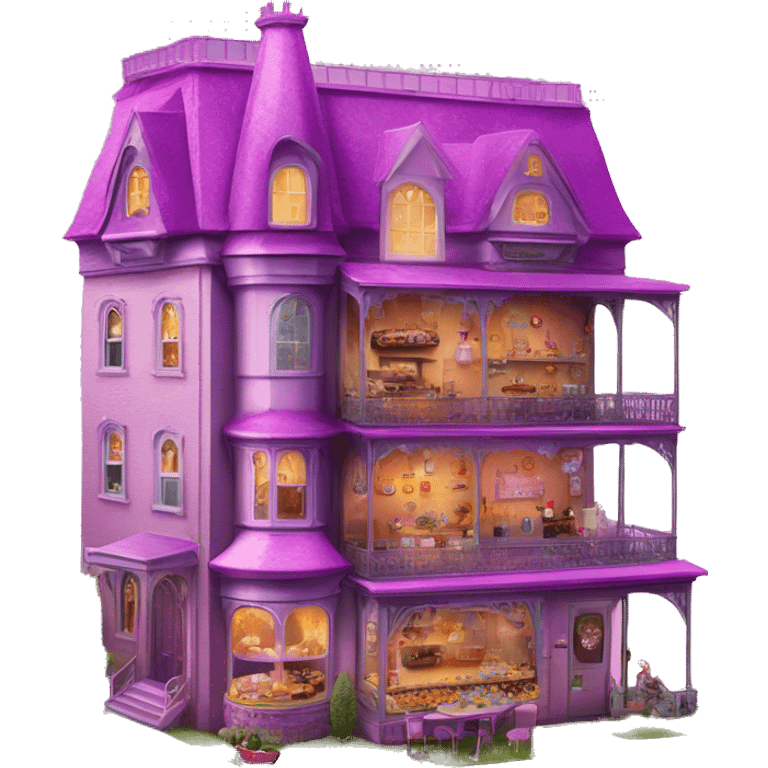 Barbie’s 5 story tall haunted dream house and food truck  emoji