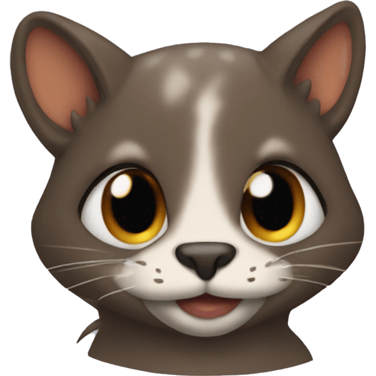 Cat and platypus mashup cute emoji