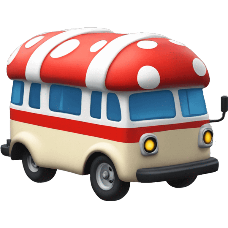 Mario-style Mushroom Bus emoji