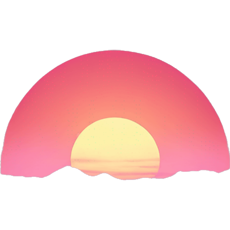 Pink sunset emoji