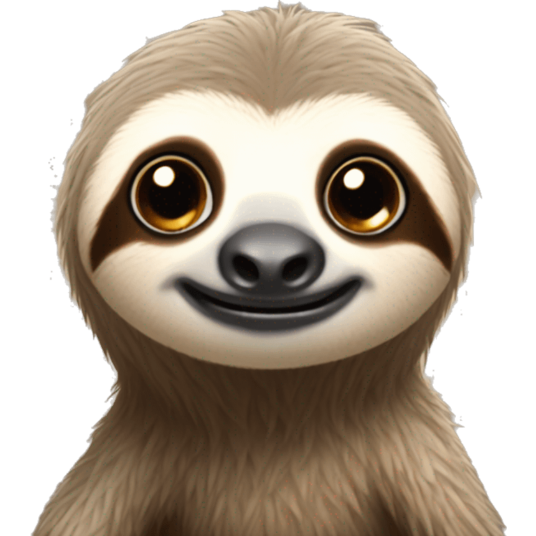 sloth with big eyes emoji