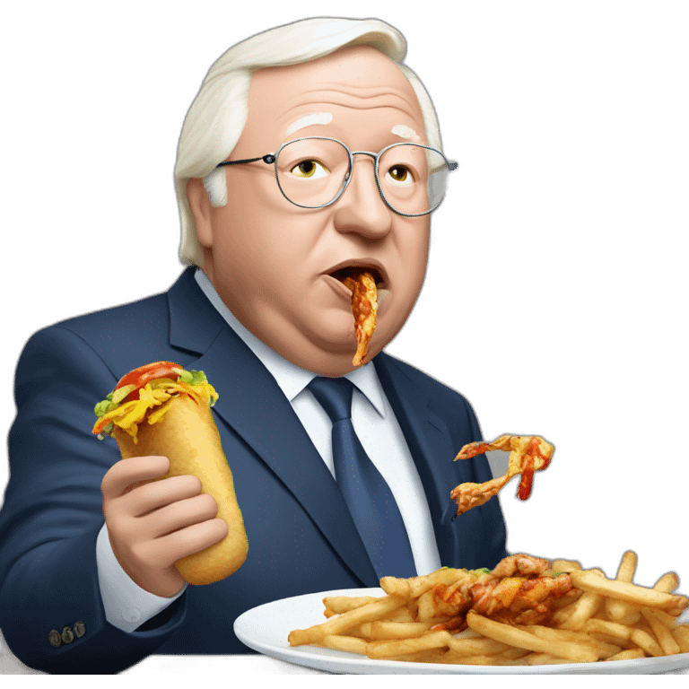 jean marie le pen eat kebab emoji