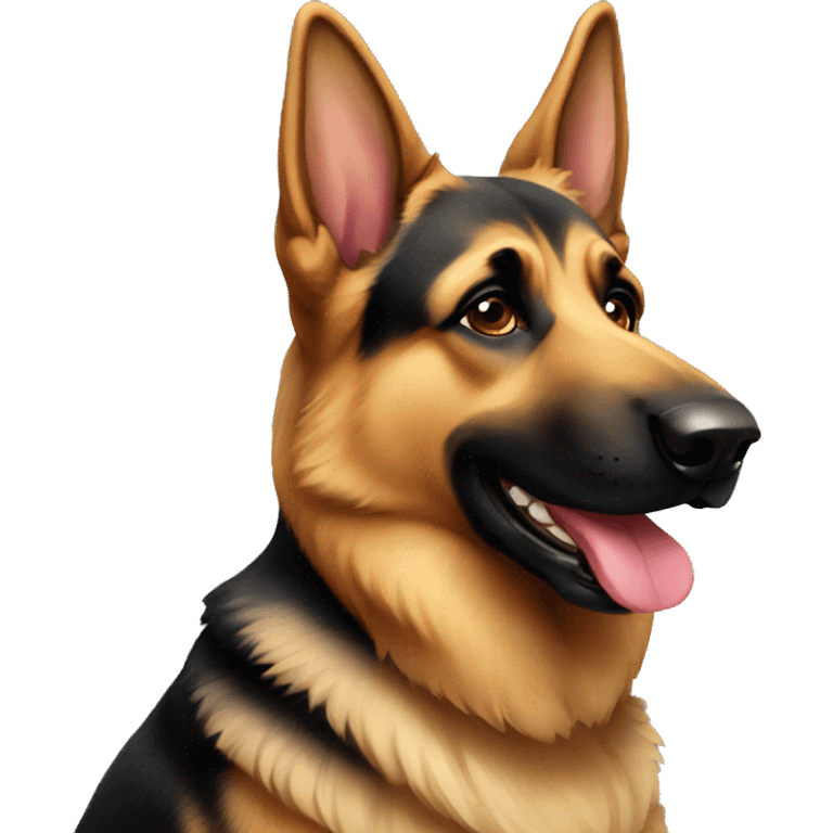 german shepherd dog emoji