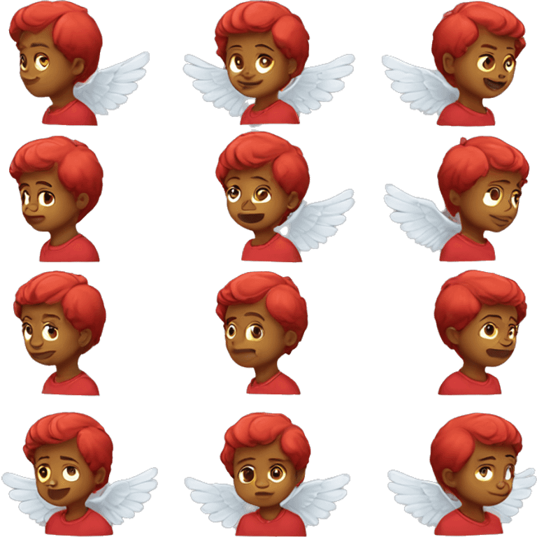 Red angel boy  emoji