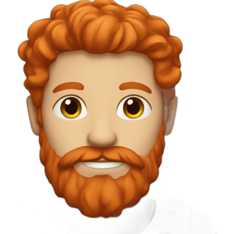 red hair beard man emoji