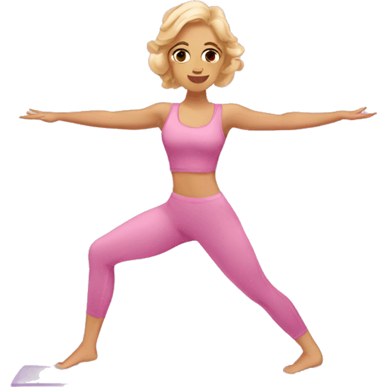 pilates pink aesthetic emoji