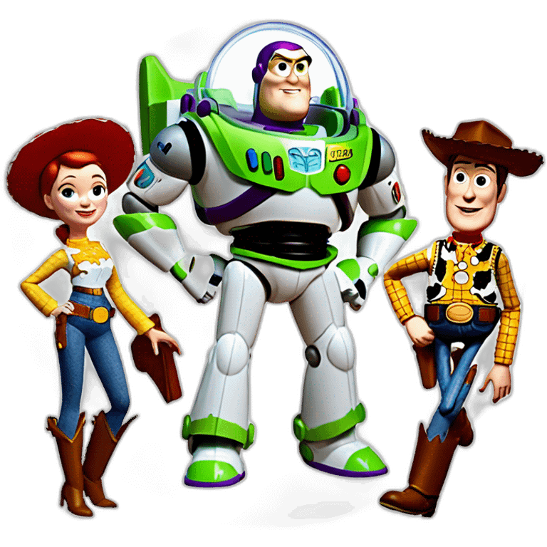 Toy Story buzz lightyear and woody emoji