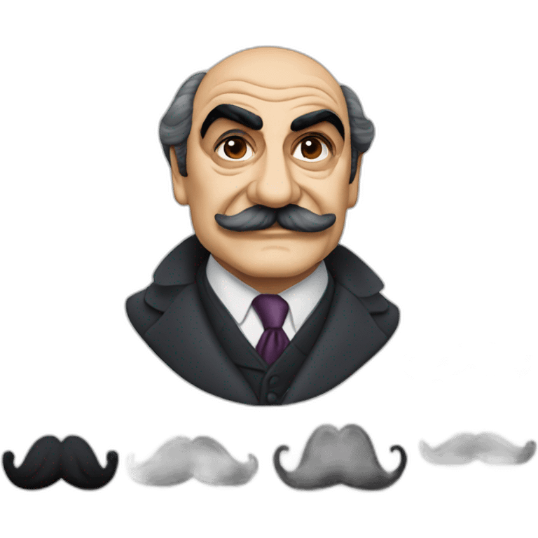 David Suchet Mustache emoji