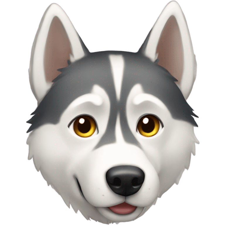 Blonde husky emoji