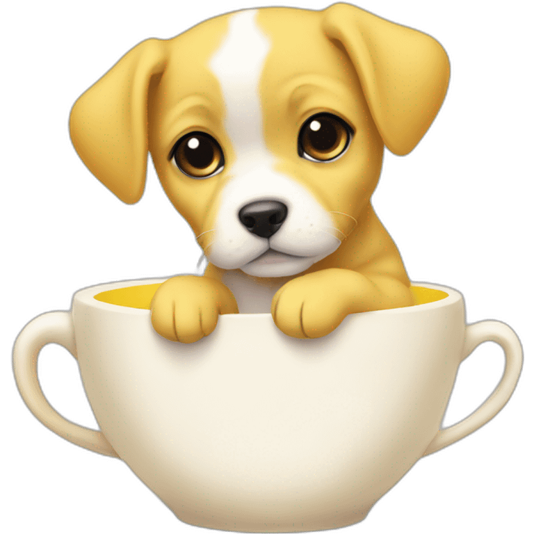 lemon teacup puppy emoji