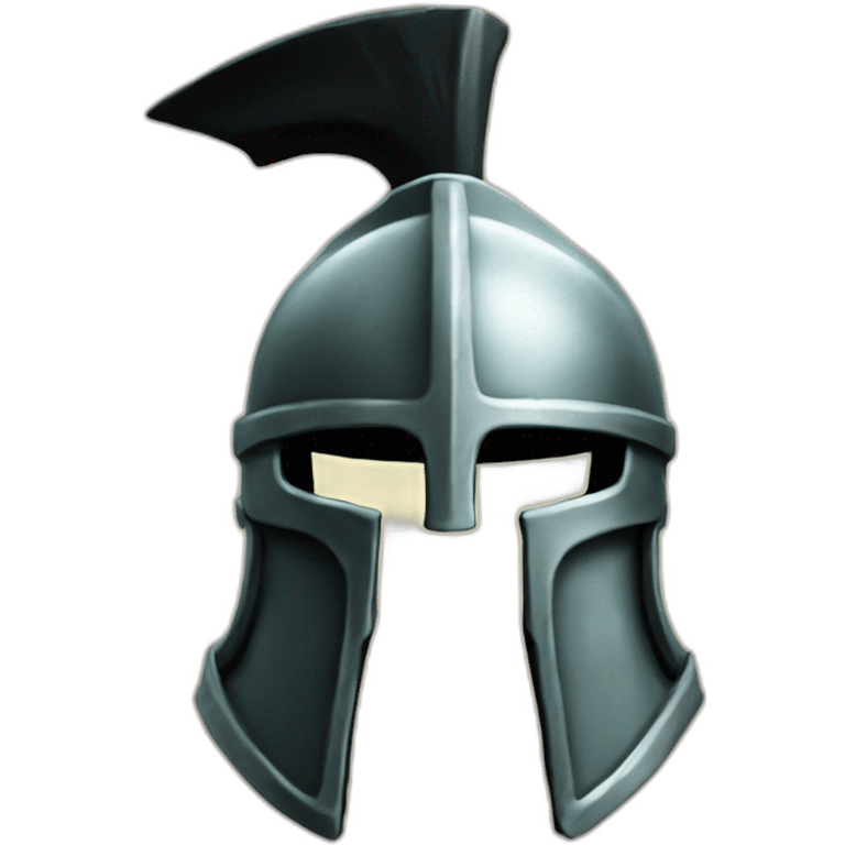 Spartan helmet melting emoji