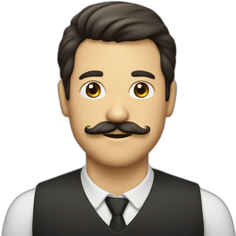 Man with moustache emoji