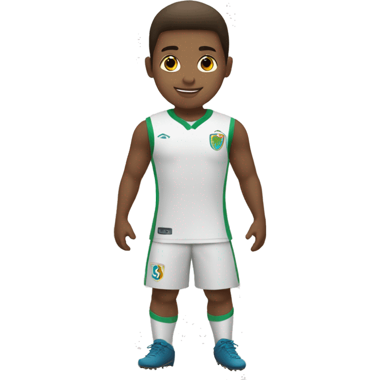 Niño con pelota de futbol emoji