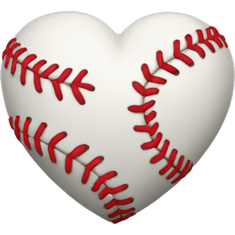 heart shape baseball emoji