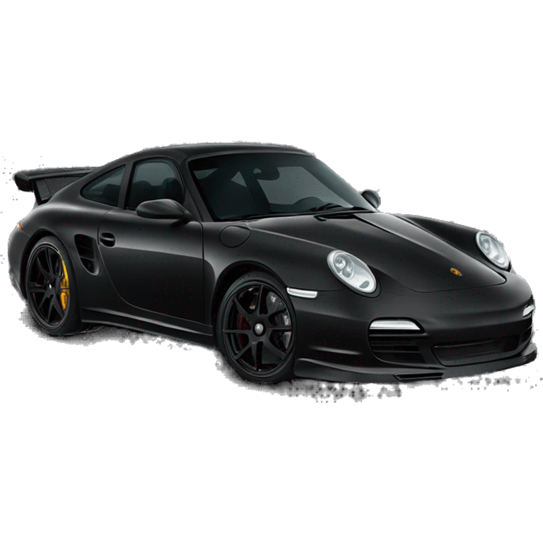 Carbon fiber blacked out Porsche  emoji