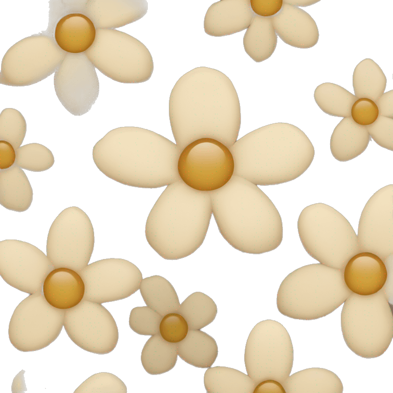 beige flowers emoji