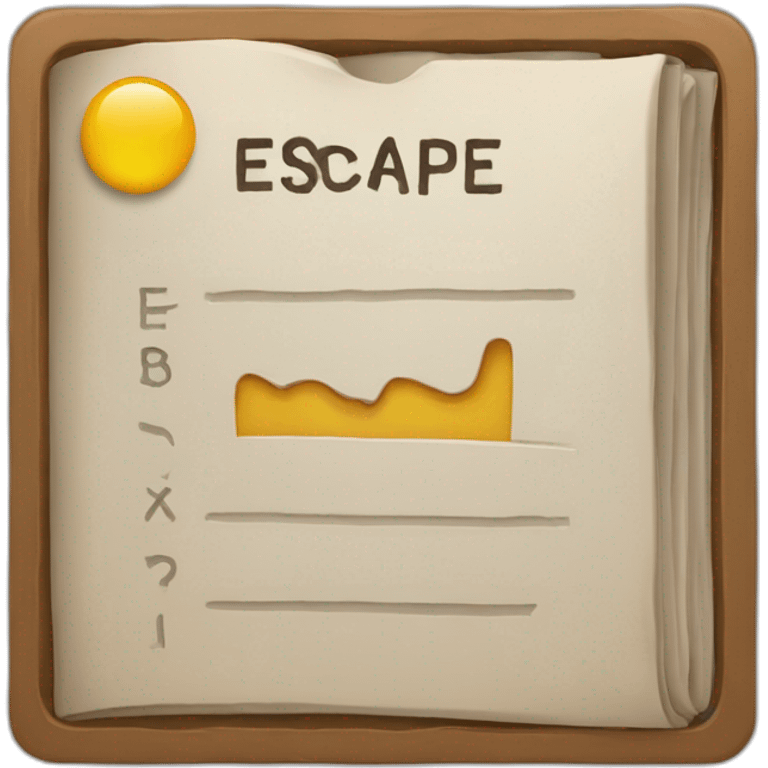 Text ,,EXIT-BOUND ESCAPE GAMES" emoji