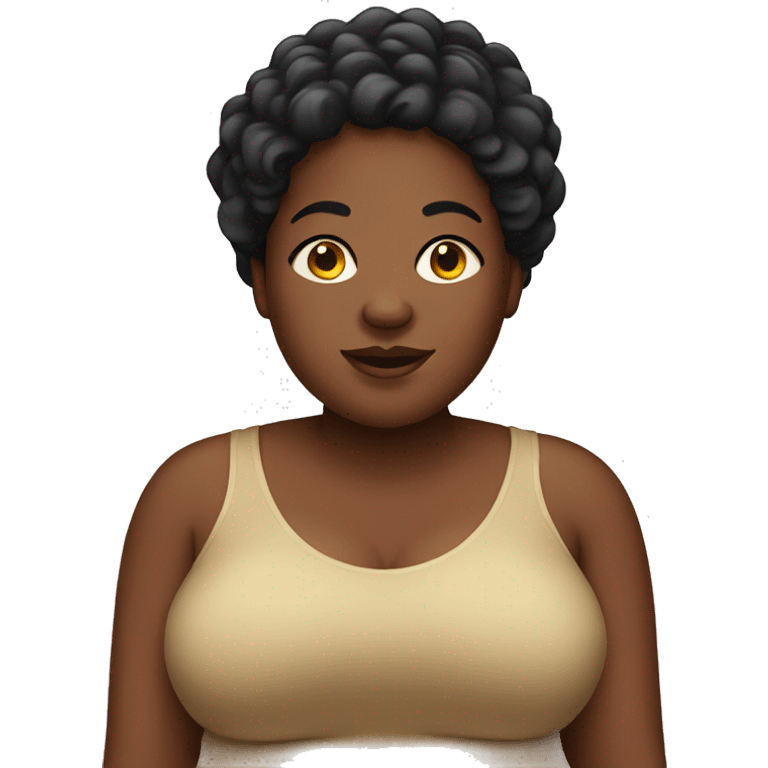 fat black woman emoji