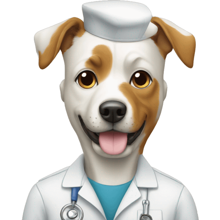 Vet with a dog  emoji