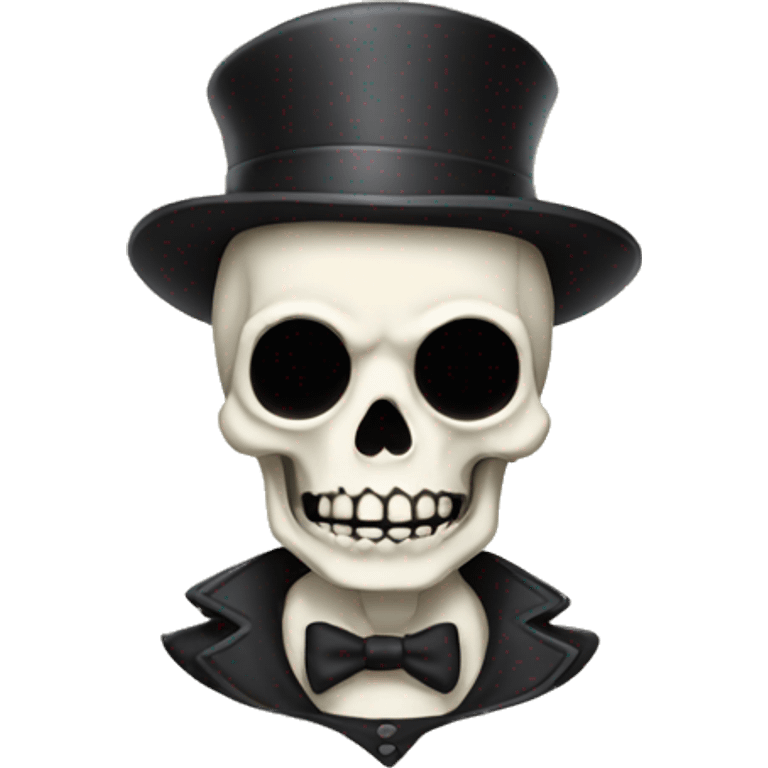 Skeleton with a mustache emoji