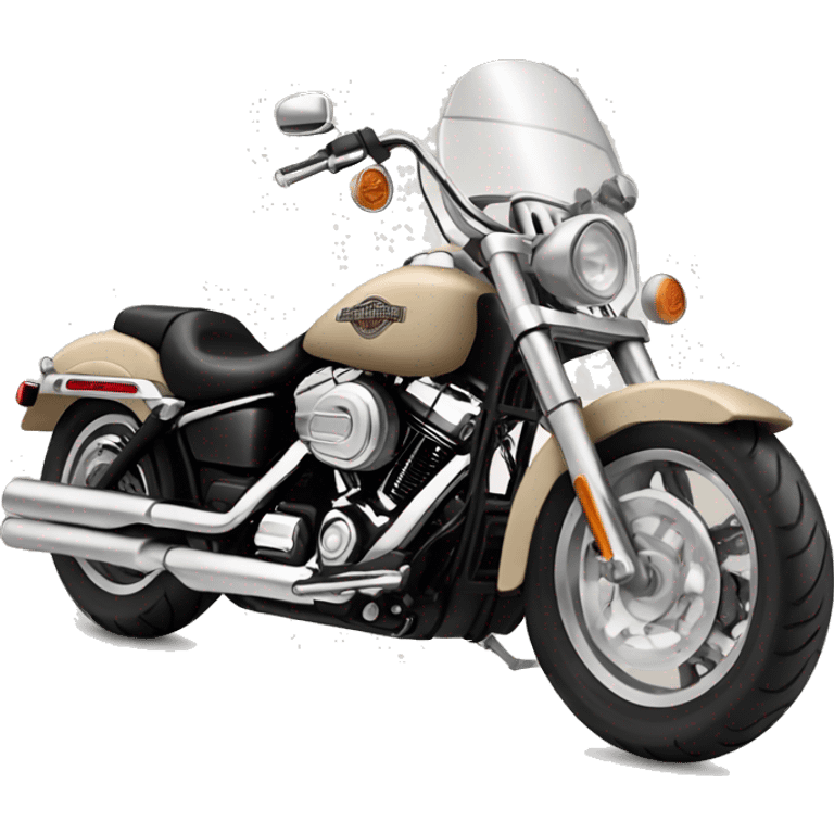 Beige Harley-Davidson moto emoji