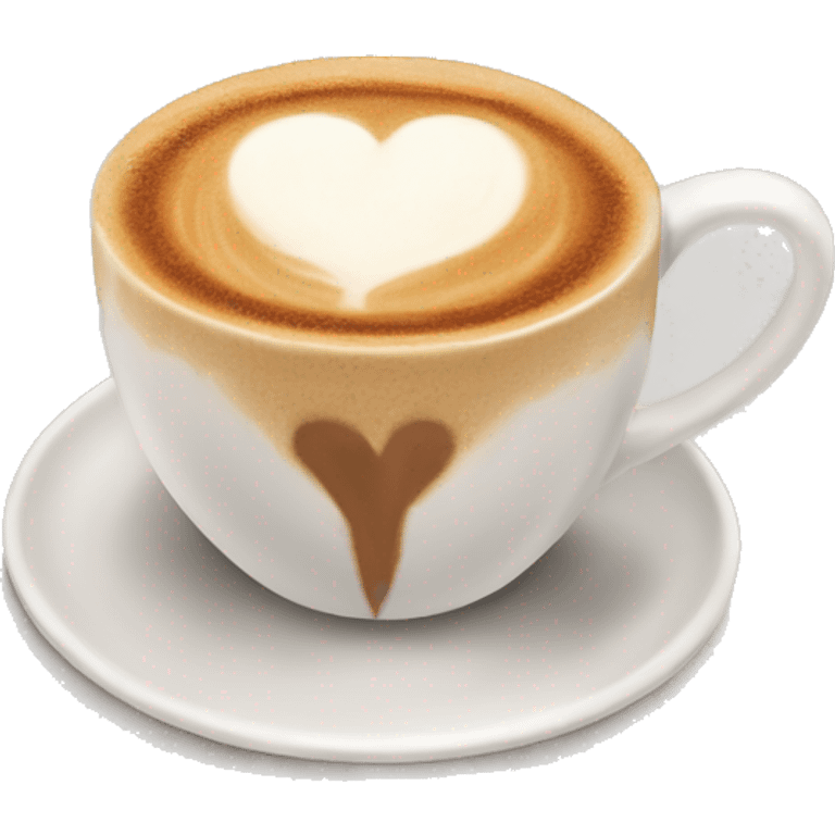 cappucino heart emoji emoji