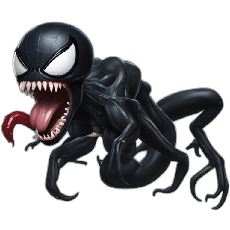 Marvel venom eating spider emoji