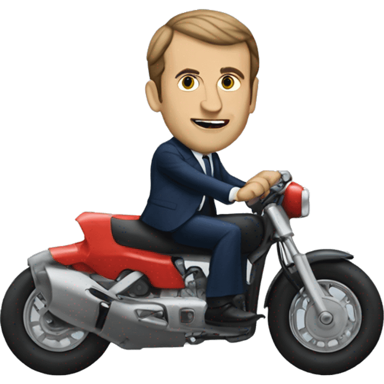 macron au volant emoji