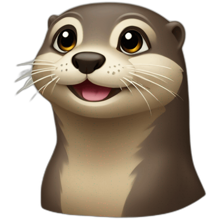 Loutre sur totue emoji