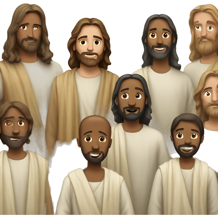 Jesus with his disciples  emoji