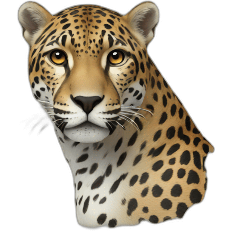 Faucon sur jaguar emoji