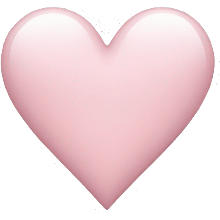 A light pink heart emoji