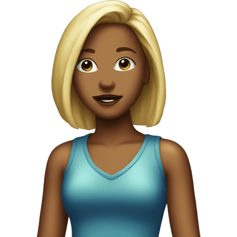 girl in bright clothes at a disco in the nineties emoji