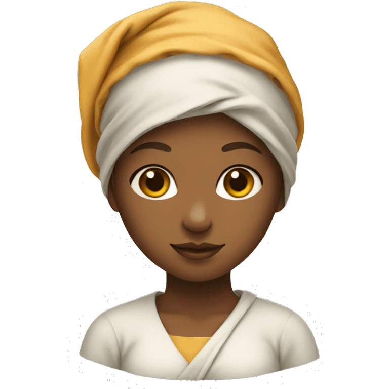 girl from the interior of the city with a cloth on her head emoji