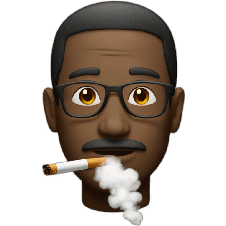 Man smokes emoji