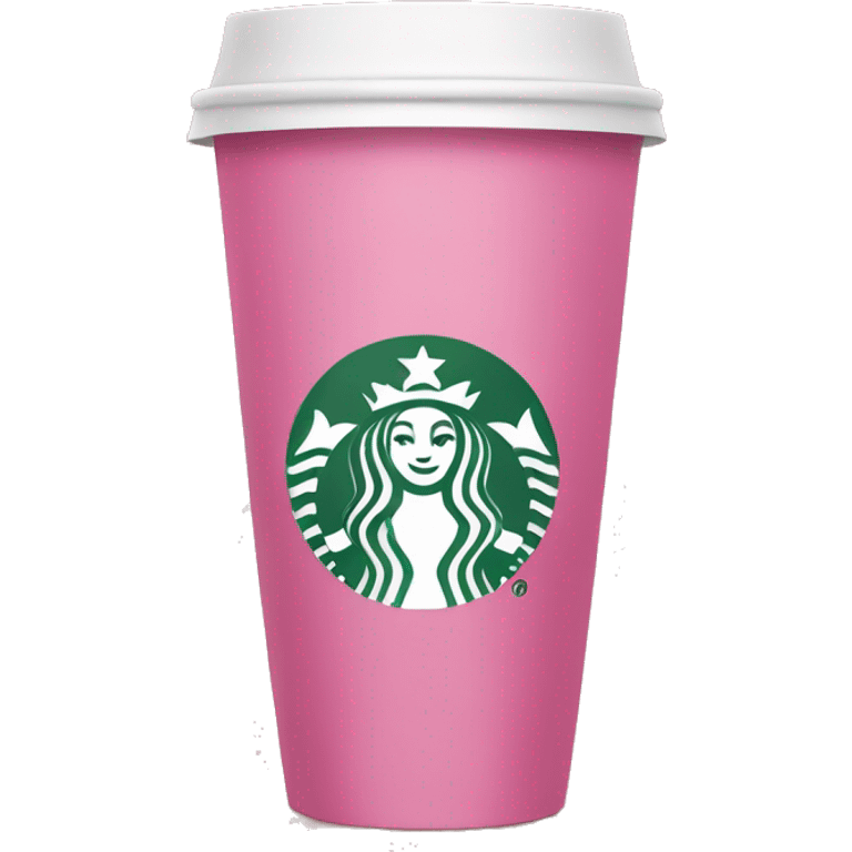 Pink Starbucks emoji