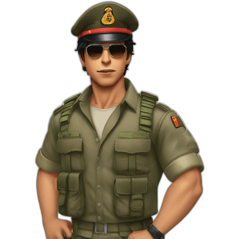 Srk Jawan 6 pack  emoji