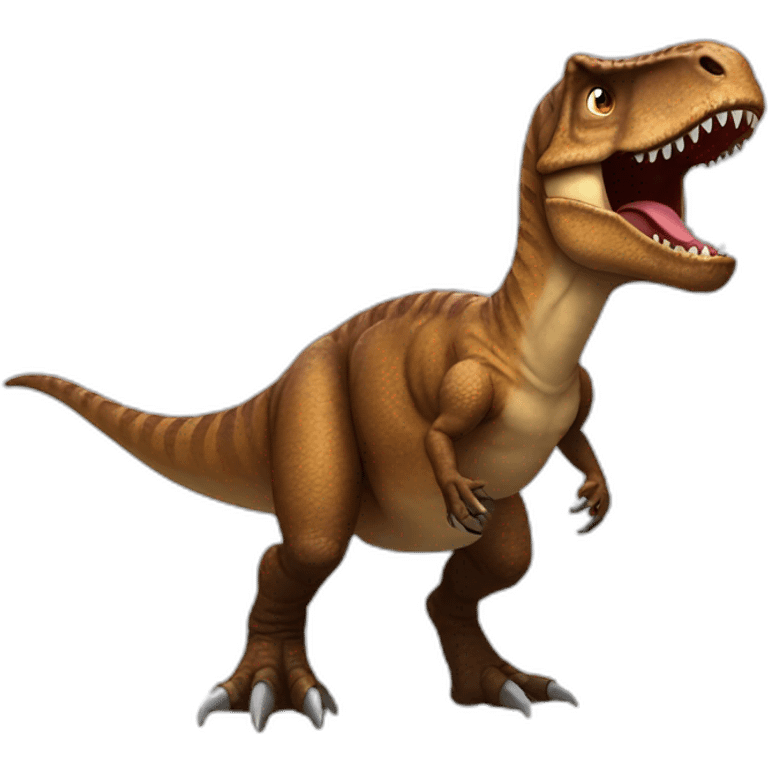 Brown T-rex emoji