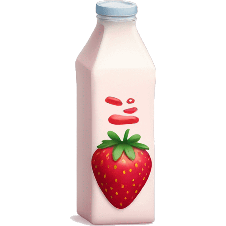 strawberry milk carton emoji