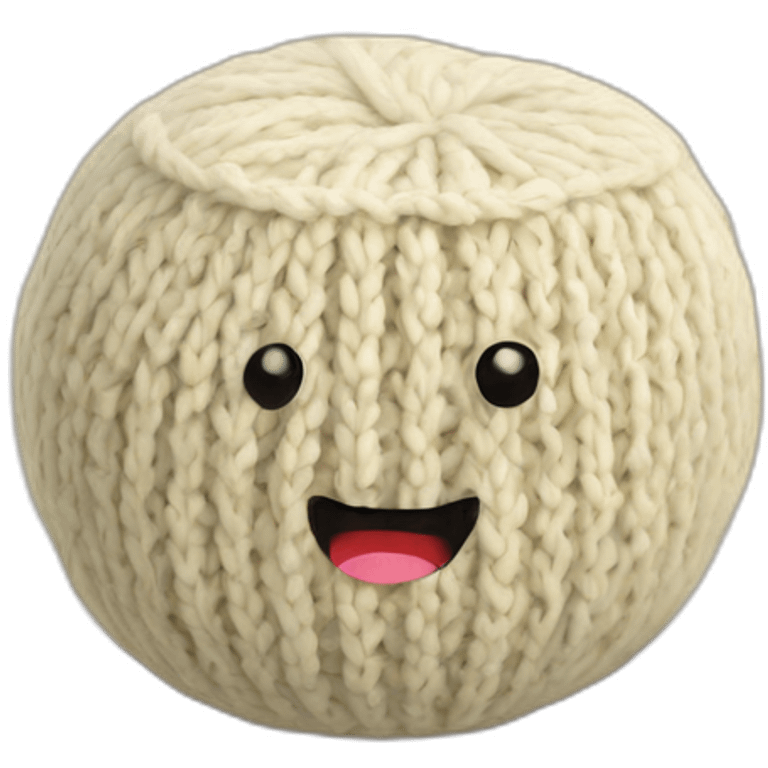 ball of knitted tofu emoji