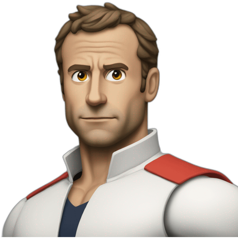 macron muscle emoji