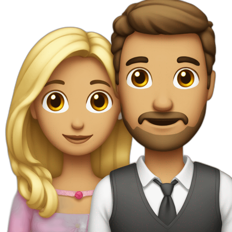 pareja hombre y mujer enamorados emoji