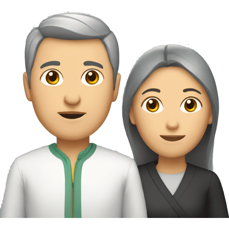 parents kazakh man woman emoji