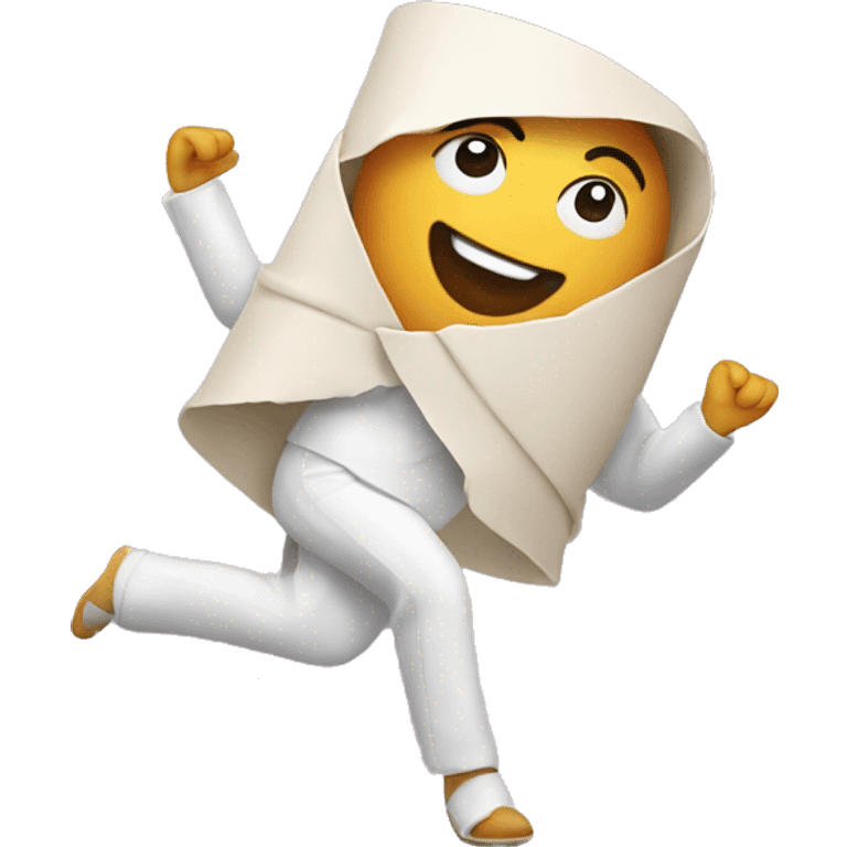 Dancing egg roll  emoji